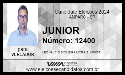 Candidato JUNIOR 2024 - AMPARO - Eleições