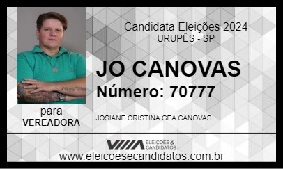 Candidato JO CANOVAS 2024 - URUPÊS - Eleições