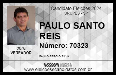 Candidato PAULÃO SANTO REIS 2024 - URUPÊS - Eleições