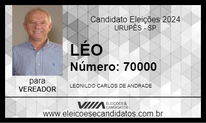 Candidato LÉO 2024 - URUPÊS - Eleições