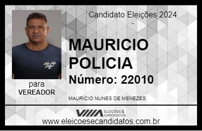 Candidato MAURICIO POLICIAL 2024 - URUPÊS - Eleições