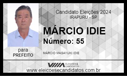 Candidato MÁRCIO IDIE 2024 - IRAPURU - Eleições