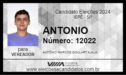 Candidato ANTONIO 2024 - IEPÊ - Eleições