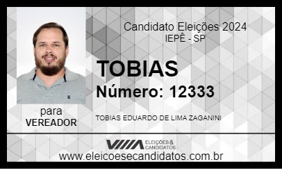 Candidato TOBIAS 2024 - IEPÊ - Eleições