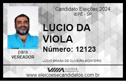 Candidato LUCIO DA VIOLA 2024 - IEPÊ - Eleições