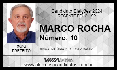 Candidato MARCO ROCHA 2024 - REGENTE FEIJÓ - Eleições