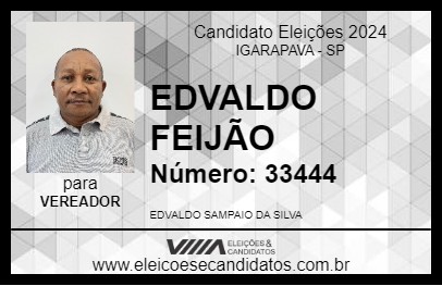 Candidato EDVALDO FEIJÃO 2024 - IGARAPAVA - Eleições