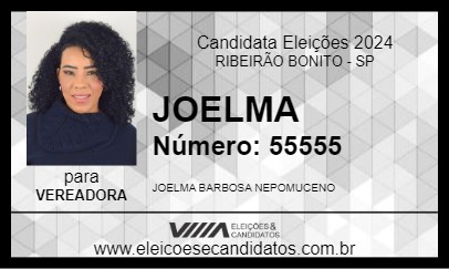 Candidato JOELMA 2024 - RIBEIRÃO BONITO - Eleições