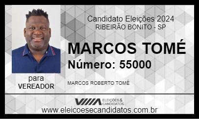 Candidato MARCOS TOMÉ 2024 - RIBEIRÃO BONITO - Eleições