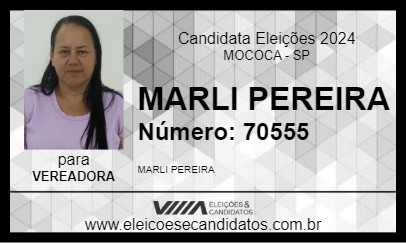 Candidato MARLI PEREIRA 2024 - MOCOCA - Eleições