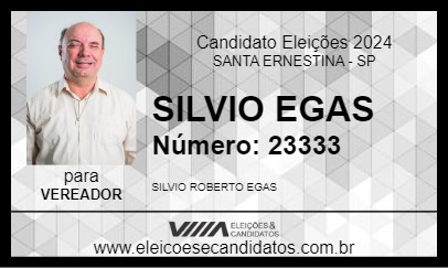 Candidato SILVIO EGAS  2024 - SANTA ERNESTINA - Eleições