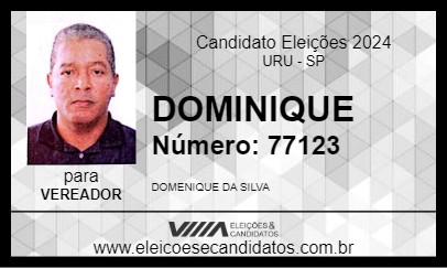 Candidato DOMINIQUE 2024 - URU - Eleições