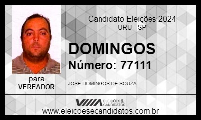 Candidato DOMINGOS 2024 - URU - Eleições