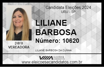 Candidato LILIANE BARBOSA 2024 - URU - Eleições