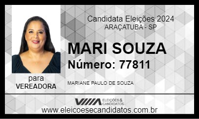 Candidato MARI SOUZA 2024 - ARAÇATUBA - Eleições