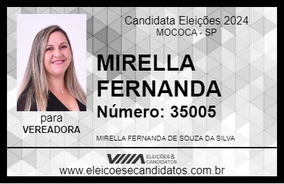 Candidato MIRELLA FERNANDA 2024 - MOCOCA - Eleições