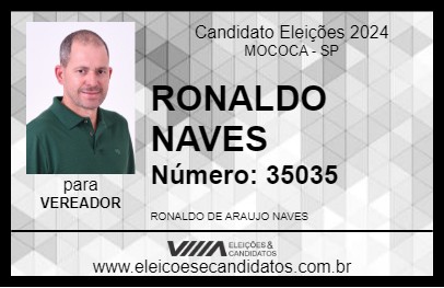 Candidato RONALDO NAVES 2024 - MOCOCA - Eleições