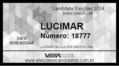 Candidato LUCIMAR 2024 - RANCHARIA - Eleições