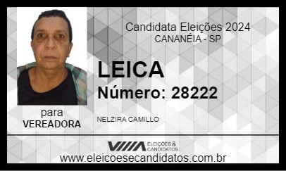 Candidato LEICA 2024 - CANANÉIA - Eleições