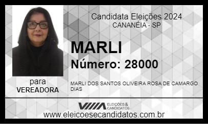 Candidato MARLI 2024 - CANANÉIA - Eleições