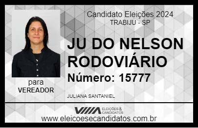 Candidato JU DO NELSON RODOVIÁRIO 2024 - TRABIJU - Eleições