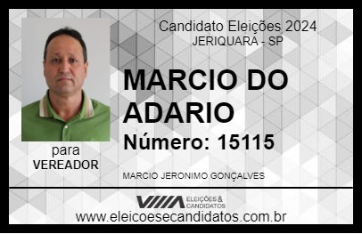 Candidato MARCIO DO ADARIO 2024 - JERIQUARA - Eleições