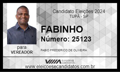 Candidato FABINHO 2024 - TUPÃ - Eleições