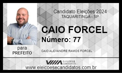 Candidato CAIO FORCEL 2024 - TAQUARITINGA - Eleições