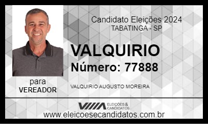 Candidato VALQUIRIO 2024 - TABATINGA - Eleições