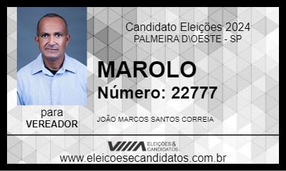 Candidato MAROLO 2024 - PALMEIRA D\OESTE - Eleições