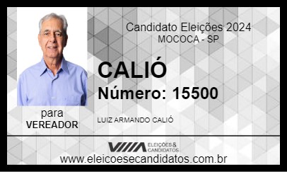 Candidato CALIÓ 2024 - MOCOCA - Eleições