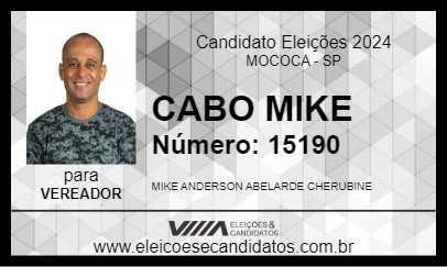 Candidato CABO MIKE 2024 - MOCOCA - Eleições