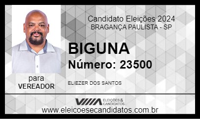 Candidato BIGUNA 2024 - BRAGANÇA PAULISTA - Eleições