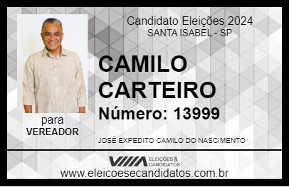 Candidato CAMILO CARTEIRO 2024 - SANTA ISABEL - Eleições