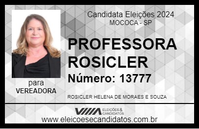 Candidato PROFESSORA ROSICLER 2024 - MOCOCA - Eleições