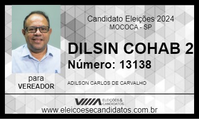 Candidato DILSIN COHAB 2 2024 - MOCOCA - Eleições