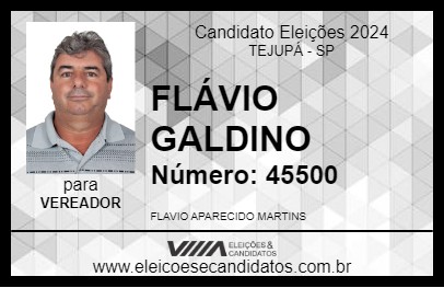 Candidato FLÁVIO GALDINO 2024 - TEJUPÁ - Eleições