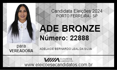 Candidato ADE BRONZE 2024 - PORTO FERREIRA - Eleições