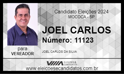 Candidato JOEL CARLOS 2024 - MOCOCA - Eleições