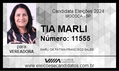 Candidato TIA MARLI 2024 - MOCOCA - Eleições