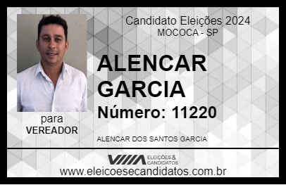 Candidato ALENCAR GARCIA 2024 - MOCOCA - Eleições