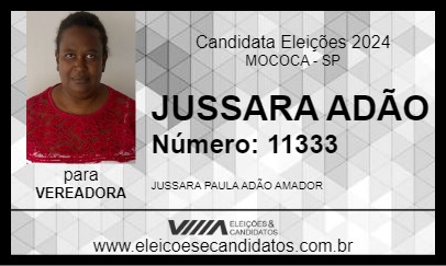 Candidato JUSSARA ADÃO 2024 - MOCOCA - Eleições