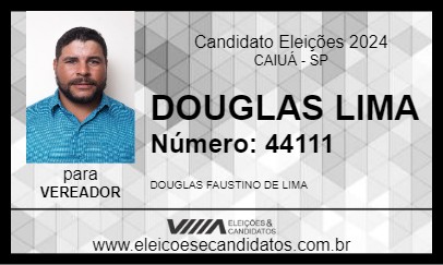 Candidato DOUGLAS LIMA 2024 - CAIUÁ - Eleições