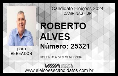 Candidato ROBERTO MENDONÇA 2024 - CAMPINAS - Eleições