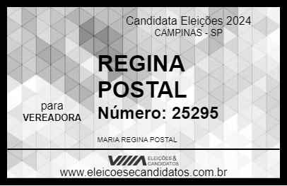 Candidato REGINA POSTAL 2024 - CAMPINAS - Eleições