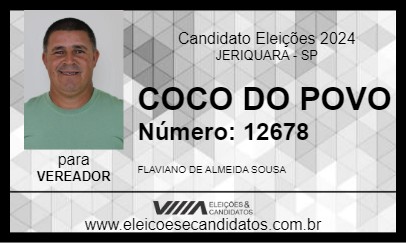 Candidato COCO DO POVO 2024 - JERIQUARA - Eleições