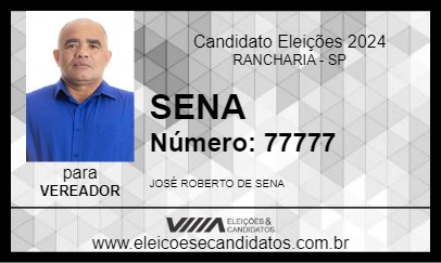 Candidato SENA 2024 - RANCHARIA - Eleições