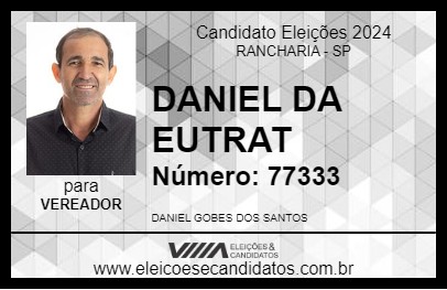 Candidato DANIEL DA EUTRAT 2024 - RANCHARIA - Eleições