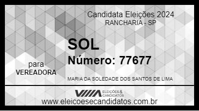 Candidato SOL 2024 - RANCHARIA - Eleições