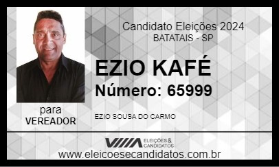 Candidato EZIO KAFÉ 2024 - BATATAIS - Eleições